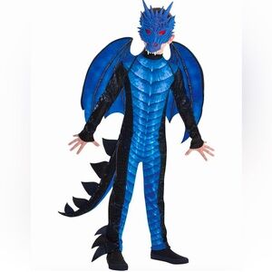 Blue Dragon Halloween Costume for Boys